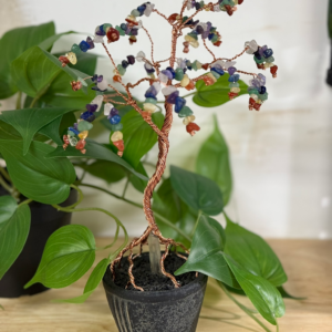 Copper Wire Tree of Life with 7 Chakra Stones